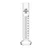 Bello 100ml Scientific Measuring Cylinder Round Base, Borosilicate Glass 3.3 Material for Laboratory