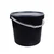90 Pcs, 3200 ml Black Round Biryani Bucket