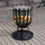 Round Bonfire Pit With Heavy Duty Portable Fire Stand for Camping, Outdoor Campfire Stand 16 inch