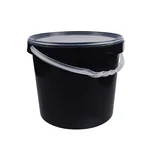 90 Pcs, 2500 ml Black Round Biryani Bucket