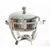 5 Litre Silver Round Stainless Steel Chafing Dish for Hotel