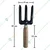 Global Nature Agro Garden Tool Combo of Big & Small Trowel, Hand Weeder, Fork, Cultivator, Powder Coated & Wooden Handle