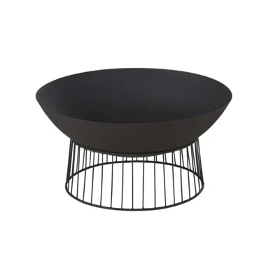 Modern Round Outdoor Fire Pit Bowl With Stand