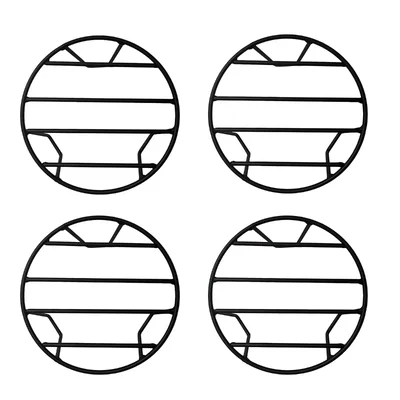 Stylish and Round Garden Metal Stands for Planter Pots , Used for Indoor Outdoor Use (Pack of 4)