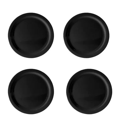Black Melamine Pinnacle Medium Plate, Size 9 inch x 4pcs, for Restaurant, Catering & Outdoor Dining