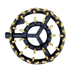 Round Nozzle Jet Burner for Tandoor Gas Burner, Wok Range, Stir Fry, Grilling with Cast Iron Body