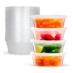 1000 Pcs, 240ml Transparent Round Plastic Container for Food Packaging and Takeaway
