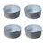 Heavy Duty Long Lasting (Pack of 4) Aluminum 5 inch Round Shape Cake Moulds for Bakery Use