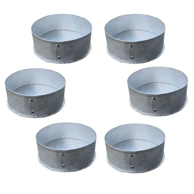 Aluminum Long Lasting ( Pack of 6 ) 11 inch Round Shape Cake Moulds with 650 gram Baking Capacity (Each) for Bakeries