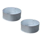 Pack of 2 Aluminium 6 inch Round Shape Cake Mould