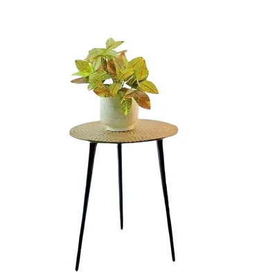 18 Inches Round Shaped Metal Detachable Table Stand For Planters/Pots | Used for Home Decorating Purposes