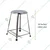 Lifetime 16 inch Round Shape Stainless Steel Stool For Home, Hospital, Hotel & Restaurants (Pack Of 10)