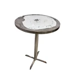 Vinayak Machines  24 inch ( 60.96‬ Cm) Round Standing Table with Stainless Steel Body 