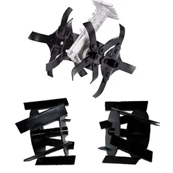 Heavy Duty 28 mm 2 in 1 Round and Cross Tiller Attachment Combo For Brush Cutter
