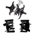 Heavy Duty 28 mm 2 in 1 Round and Cross Tiller Attachment Combo For Brush Cutter