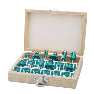 Total 6 mm 12 Pcs Router Bits Set (TACSR0121)