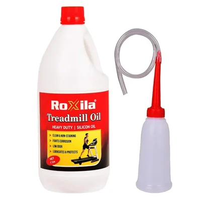 Roxila 1L High Viscosity Pure Silicone Treadmill Lubricant Oil Easy Dispenser - Treadmill Lubricant Silicone Oil_1 Ltr (RTD_OIL_1 LITRE)
