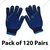 RPES Pack of 120 Blue Free Knitted Dotted Gloves