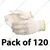 RPES Pack of 120 White Free Cotton Knitted Hand Gloves