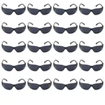 RPES Pack of 20 Black Polycarbonate Safety Goggles