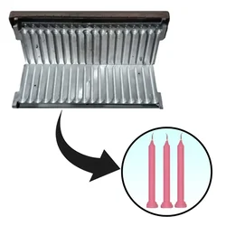 Rs 1/- Stand Candle Making Mold for 4 inch (10.16 cm) & 4 gram Candles/Small Size Aluminum Candle Making Manual Machine