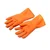Gripex Orange Industrial Rubber Gloves Offer Excellent Protection Against Chemicals, Abrasions & Punctures(Pack-1 Pair,Size-L)