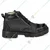 Armaduro (AD_1016_Black) Safety Shoes - Black Leather, Steel Toe, High Ankle, Rubber Sole(Size-6)