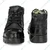 Armaduro (AD_1016_Black) Safety Shoes - Black Leather, Steel Toe, High Ankle, Rubber Sole(Size-6)