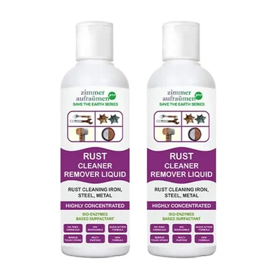 2 Pack of Zimmer Aufraumen Pro (450ml x 2pcs) Rust Cleaner Remover Liquid for Iron, Steel, Metal