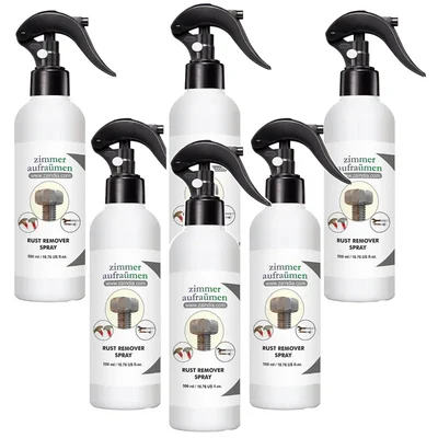 6 Pack of Zimmer Aufraumen (500ml x 6pcs) Rust Remover Spray for Iron, Steel, Metal, Rust Cleaning & Protection