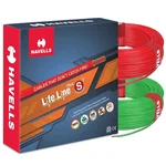 Havells LifeLine Plus 0.75 sq.mm 90m S3 HRFR Copper Wire 100% Copper Domestic Flame Retardant Cable