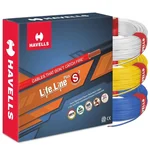 Havells LifeLine Plus S3 1.5 sq.mm 90m HRFR Copper Wire 100% Copper Domestic Flame Retardant Cable