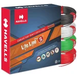 Havells LifeLine Plus 1 sq.mm 90m S3 HRFR Copper Wire 100% Copper Domestic Flame Retardant Cable