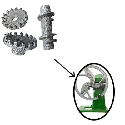 Set Of Chall, Inner Chakki And Outer Chakki (Gear Set) For 3 kg Tabletop Chota Tokka Saag Cutter Machine