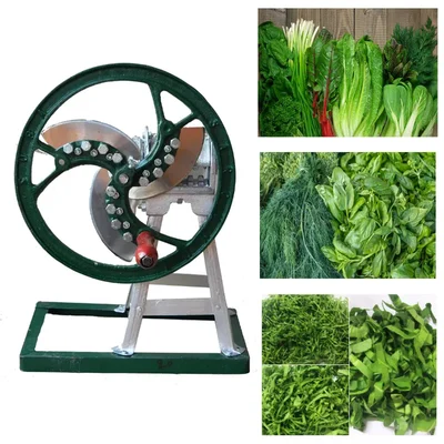 Hand Operated Table Top Frame Fitted Saag Cutter Machine with 3 Stainless Steel Blades For Kitchen Usage