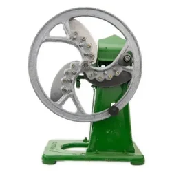 Tabletop Manual SS Blades Chota Tokka Saag Cutter Machine with Curve Stand for Fresh and Dry Leaves