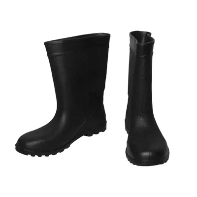 SAFEDOT 11" PVC Waterproof Gum Boots | Durable Mid-Calf Rain Boots | All-Weather Protection | ISI Marked | Chemical-Resistant(Size-6)