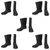 SAFEDOT 11" PVC Waterproof Gum Boots Pack of 5 | Durable Mid-Calf Rain Boots | All-Weather Protection | ISI Marked | Chemical-Resistant(Size-6)
