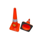 SAFEDOT Pack of 2 Traffic Cone 750mm with Rubber Base, for Road Safety & Parking - SDTC 05A - 3.5 kg