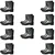 SAFEDOT 9" PVC Waterproof Gum Boots Pack of 10 | Durable Rain Boots | All-Weather Protection | ISI Marked | Chemical-Resistant(Size-6)