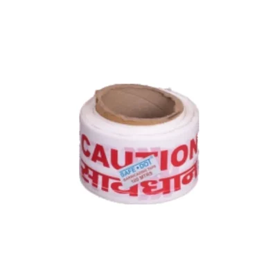 SAFEDOT Caution Tape 75MMx100 Meter, 50 Micron Non-Adhesive Barricading Tape