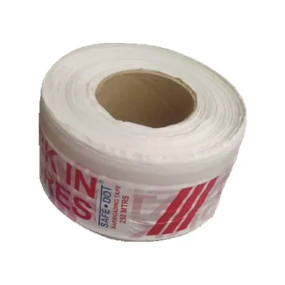 SAFEDOT Caution Tape 75MMx250 Meter, 50 Micron Non-Adhesive Barricading Tape
