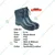 Safedot PVC Collar Boot with Steel Toe- Durable PVC Upper & Sole with Synthetic Leather Collar for Enhanced Comfort and Protection(Size-6)