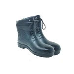 Safedot PVC Collar Boot with Steel Toe- Durable PVC Upper & Sole with Synthetic Leather Collar for Enhanced Comfort and Protection