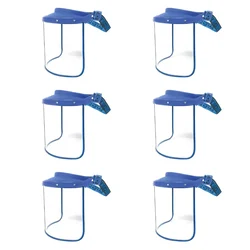 SAFEDOT Pack of 6 Face Shield 9 x 12 inch B Type, Transparent and Elastic For Safety Purpose (SDV-19)