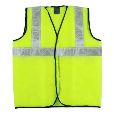 SAFEDOT Pack of 50, 50 GSM Green Safety Jacket with 2-Inch Micro Prismatic Tape,Polyester Fabric, Zipper & Velcro Closure