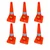 SAFEDOT Pack of 6 Traffic Cone 750mm with Reflective Bands, for Road Safety & Parking - SDTC 05-1.2 kg