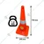 SAFEDOT Pack of 6 Traffic Cone 750mm with Reflective Bands, for Road Safety & Parking - SDTC 05-1.2 kg