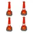 SAFEDOT Pack of 4 Traffic Cone 750mm with Reflective Bands, for Road Safety & Parking - SDTC 02 - 2 kg