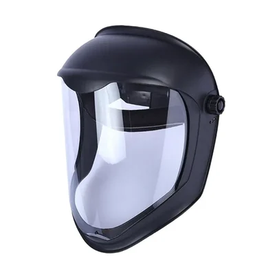 Premium Clear Face Shield with Adjustable Ratchet Ring - Durable Full Face Protection For Work Safety